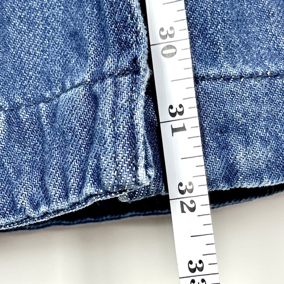 Elle Long Denim Slit Maxi Flare Skirt Womens XL Y2K Western Prairie Festival - Picture 9 of 12